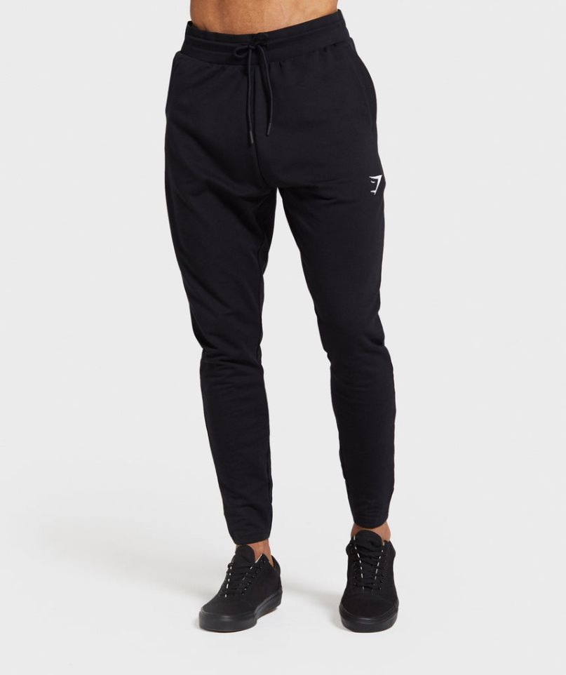 Men\'s Gymshark Critical Zip Jogger Black | CA 3DA7N1